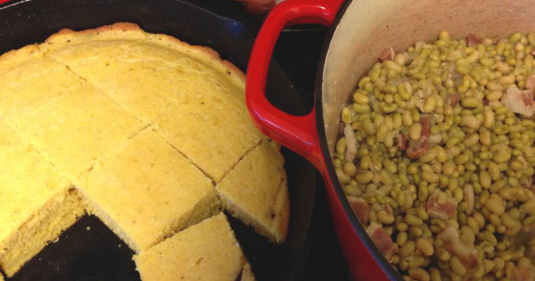 Southern Buttermilk Cornbread in a Cast Iron Skillet