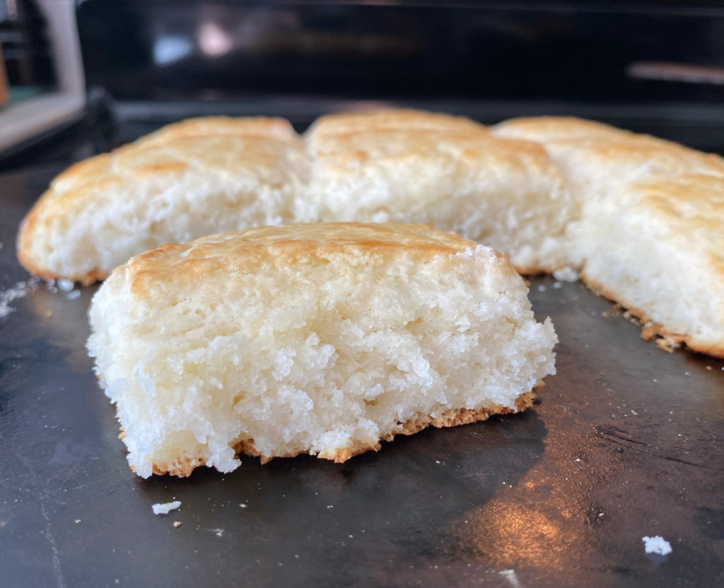 Fluffy homemade buttermilk biscuits