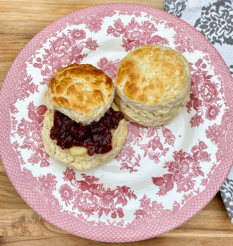 Classic British Scones on a plate