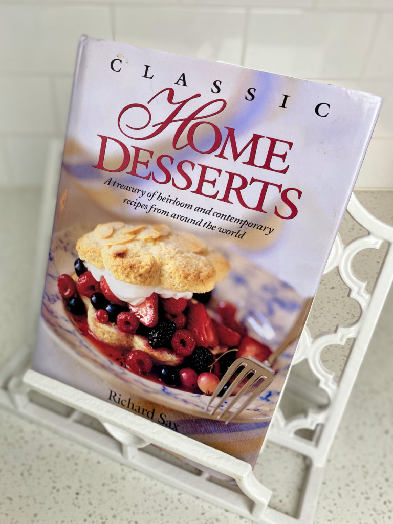 Classic Home Desserts cookbook by Richard Sax