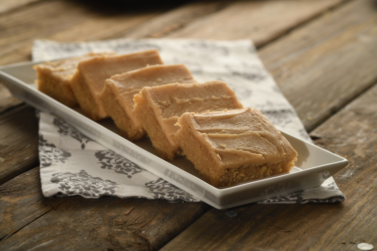 Peanut butter sheet cake with peanut butter fudge frosting